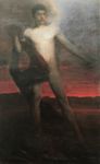 Il sangue - 1901  Olio su tela, 202x120  - Fondazione Cassa di Risparmio, Reggio Emilia