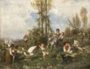 La primavera - 1878  Olio su tela 83,5x108,5  - Fondazione Cariplo, Milano