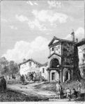 Chiesa di San Cosimato in Trastevere - 1834    - 