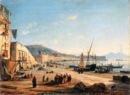 Napoli dalla spiaggia di Mergellina - 1829  Olio su tela, 35x48  - 