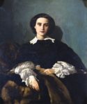 La nobildonna Morocchi - 1859  Olio su tela, 104x86  - Galleria d'Arte Moderna Palazzo Pitti, Firenze