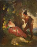 Idillio pastorale - 1854  Olio su tela, 41x33  - 