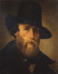 Ritratto del pittore Emilio Donnini - 1847  Olio su tela, 43x35  - Galleria d'Arte Moderna Palazzo Pitti, Firenze