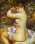 Donna che si asciuga (Dopo il bagno) - 1888  Olio su tela - 65x54 cm  - Collezione privata