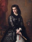 Maria Sofia di Baviera - 1860 ca  Olio su tela, 136x100  - Museo Nazionale di San Martino, Napoli