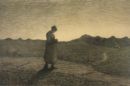 Ave Maria sui monti - 1890 ca  Disegno su carta, 38x59  - 
