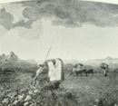 Giovanni Segantini - Raccolta del fieno -   