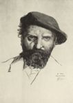 Autoritratto - 1888  Disegno acquarellato, 56x37  - La raccolta Fiano - Galleria Pesaro - 1933