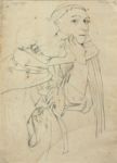 Due frati - Studio da Filippo Lippi - 1868  Disegno  - 