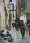 Il ghetto di Firenze  - 1892 ca  Olio su tela, 81x56  - 