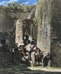 Il merciaio di La Spezia - 1859  Olio su tela, 73.5x64  - Collezione privata