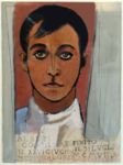 Autoritratto - 1907  Acquarello su carta - cm 41,5x30,5  - Pinacoteca Comunale Ardengo Soffici, Poggio a Caiano