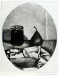 Ardengo Soffici - Pera e bicchier di vino - 1920  