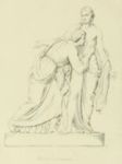 Cristo e San Tommaso -   Gruppo - Alto palmi 7  - Albo Artistico Napoletano - 1853