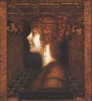 Franz von Stuck - Donna fiorentina - 1901  Olio su tela, 52x48