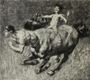 Franz von Stuck - Cupido cavalca un centauro -   
