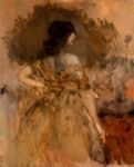 Ambrogio Antonio Alciati - Figura femminile di spalle - 1925-28  Olio su tela, 142x120