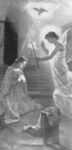 Francesco Saverio Raffaele Altamura - L'Annunciazione - 1892  Olio su tela, 250x100