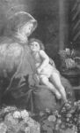 Francesco Saverio Raffaele Altamura - Madonna dei fiori -   Olio su tela, 103x63