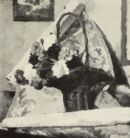 Cesto con fiori -   Olio su cartone, 50x47  - La raccolta Fiano - Galleria Pesaro - 1933