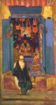 Bottega araba - 1913  Oilio su tela, 78x42  - Flussi d'Arte - Da Gola a Funi e Casorati - 2018