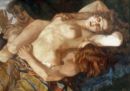Gli amanti sorpresi - 1920-21  Olio su tela, 82x110  - Quadreria Cesarini, Fossombrone