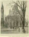 Anselmo Bucci - Abside di Notre Dame - 1912  Punta-secca