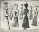 Donne varipinte - 1943  Olio su tela, 80x100  - Mostra antologica - Galleria dello Scudo 1981