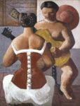 Donne con la chitarra - 1927  Olio su tela, 95x73  - Pinacoteca di Brera, Milano