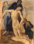 Deposizione dalla croce - 1937 ca  Olio su tavola, 37.5x28.5  - Museo Civico, Modena