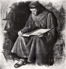 Virgilio Socrate (Achille) Funi - Frate Leone - 1937  cartone, 180x208