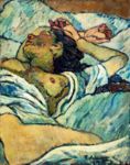 Donna che dorme - 1917  Olio su tela, 68x55  - Collezione privata