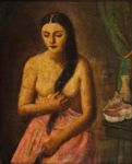 Figura femminile - 1929  Olio su tela, 89.3x72.2  - Museo d'Arte Contemporanea Universita di San Paolo