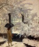 Renato Vernizzi - Inverno - 1958  Olio su tela, 60x50