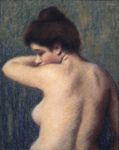 Federico Zandomeneghi - Busto di ragazza nuda -   Pastello su carta, 60x49